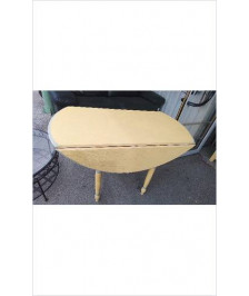 TABLE A VOLETS JAUNE 