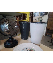 CACHE POT EN SIMILI CUIR