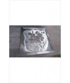 CADRE DECO METAL FLEURS 