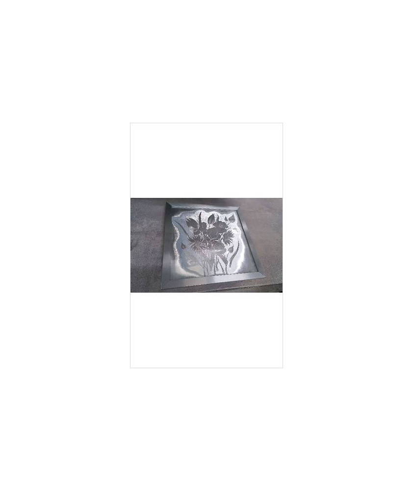 CADRE DECO METAL FLEURS 