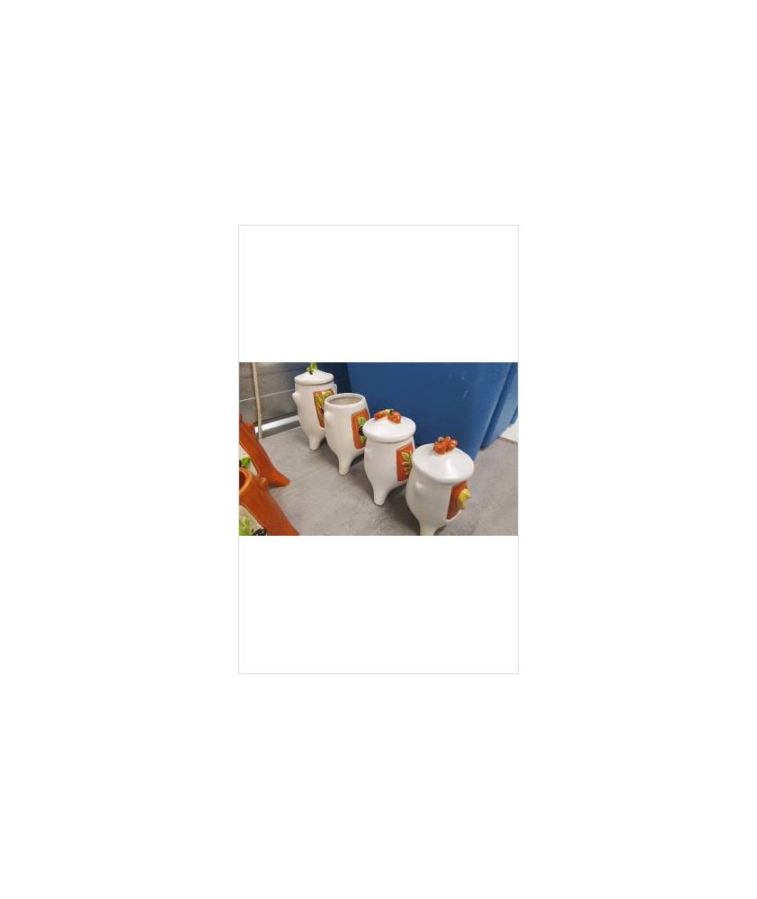 POTS CUISINE BLANCS EN L\'ÉTAT 