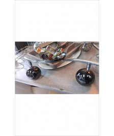 RAMPE 2 SPOTS  - BOULES NOIRES