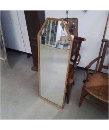 MIROIR BISEAUTÉ DORÉ 