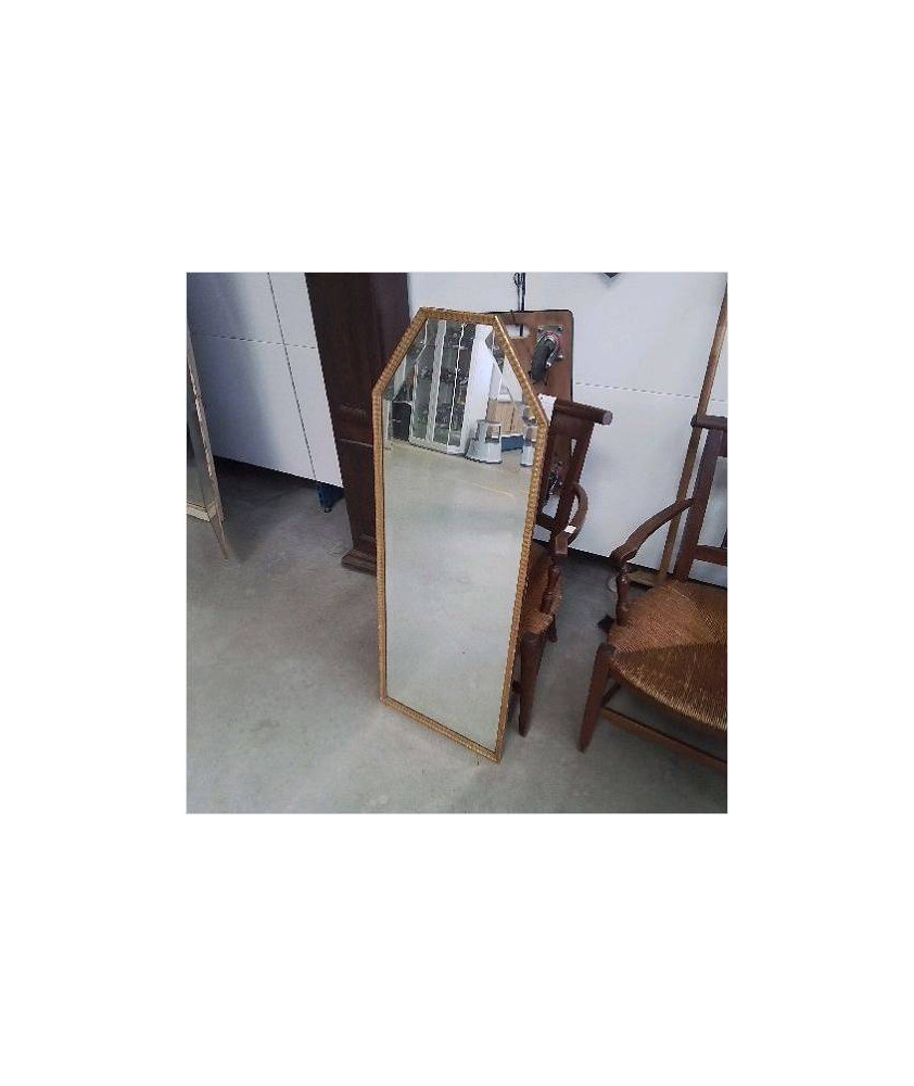 MIROIR BISEAUTÉ DORÉ 