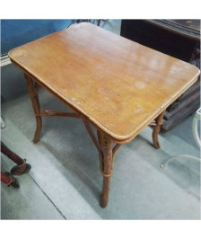 TABLE BASSE ROTIN