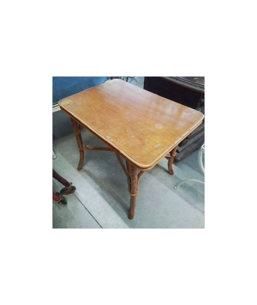 TABLE BASSE ROTIN