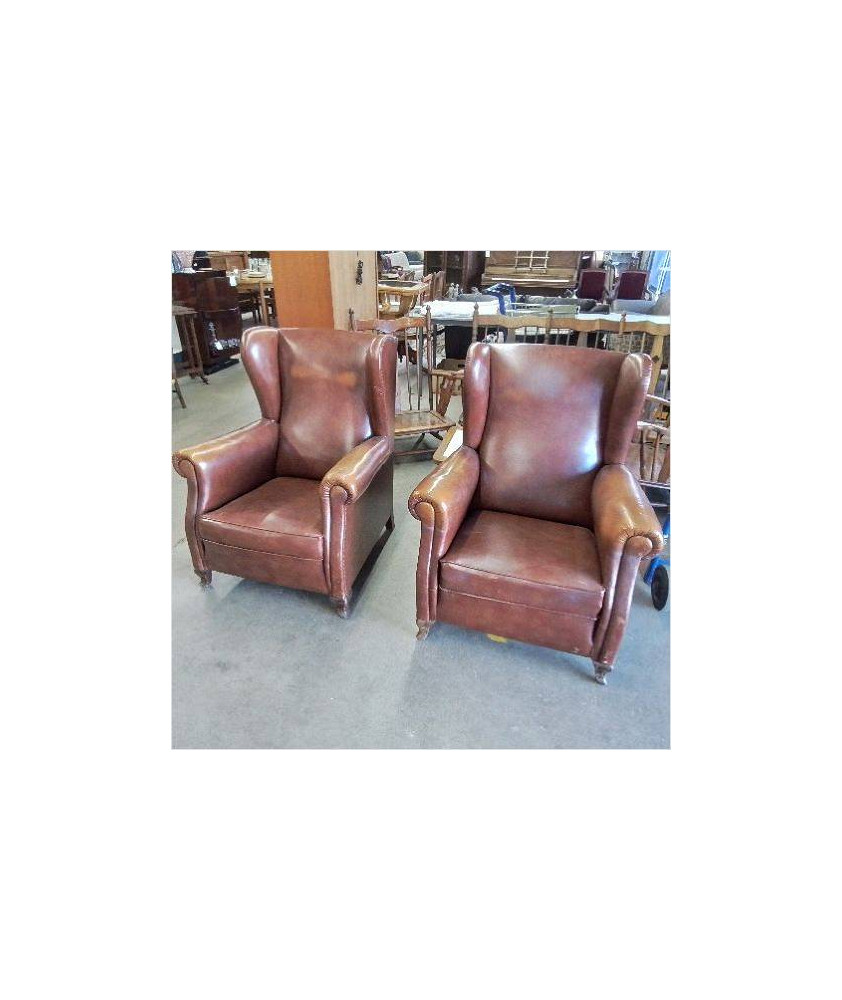 FAUTEUIL A OREILLES SKAI VINTAGE