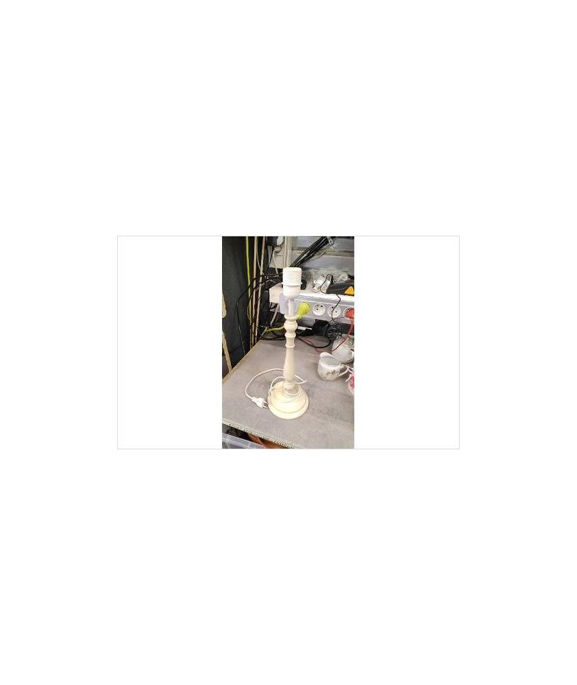 PIED DE LAMPE ECRU 