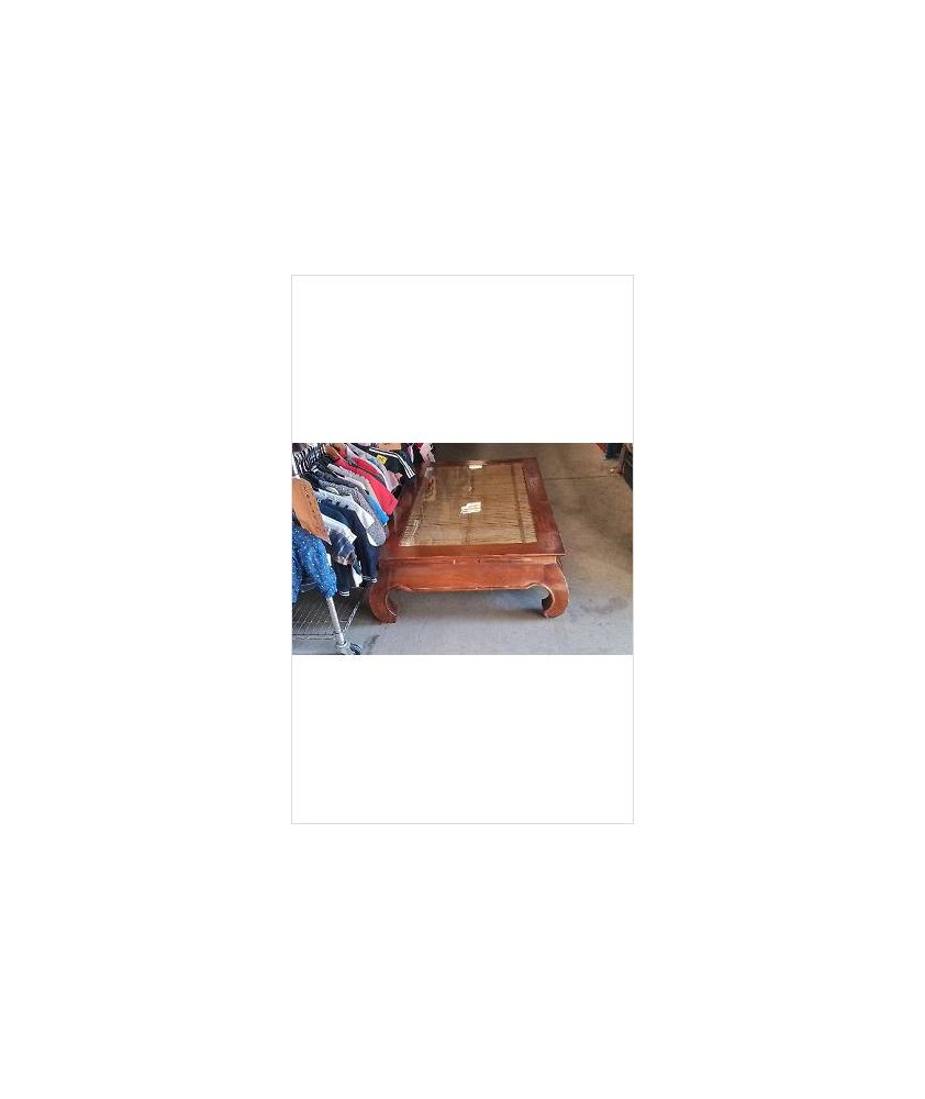 TABLE BASSE OPIUM - DESSUS VERRE 