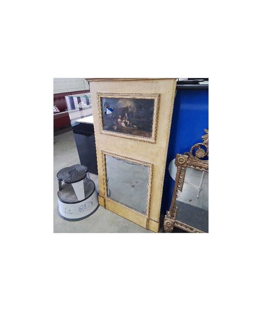 MIROIR TRUMEAU TOILE A RESTAURER