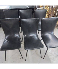 CHAISES DESIGN PIEDS COMPAS LOT DE 6