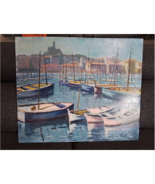 PEINTURE SIGNÉE BOLLY 60X50