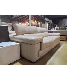 CANAPE FIXE 3 PLACES CUIR L 225