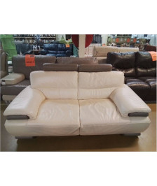 CANAPE FIXE 2 PLACES  CUIR L 185