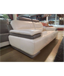 CANAPE FIXE 2 PLACES  CUIR L 185