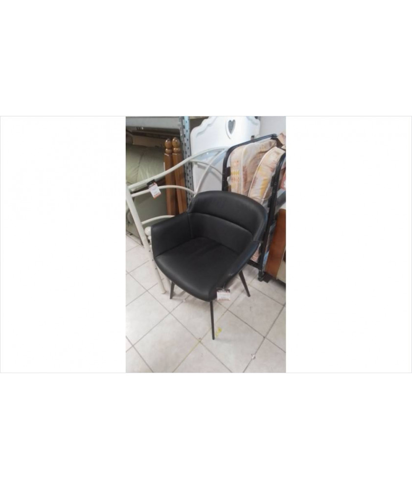 47838 FAUTEUIL NOIR SIMILI