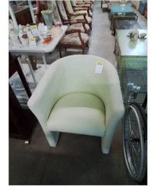 FAUTEUIL GONDOLE PU VERT