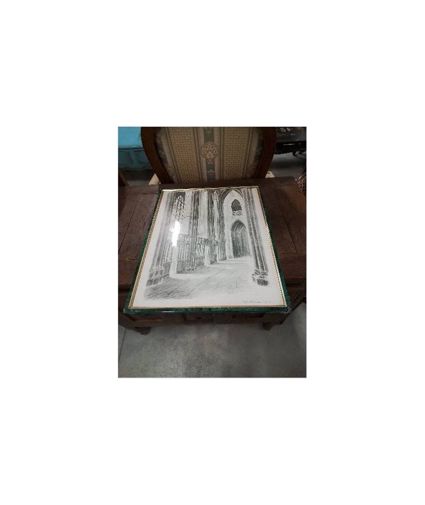 DESSIN L ABBATIALE DE FECAMP WILLIAM MORGAN 1922 1994 DESSIN L ABBATIALE DE FECAMP WILLIAM MORGAN 1922 1994