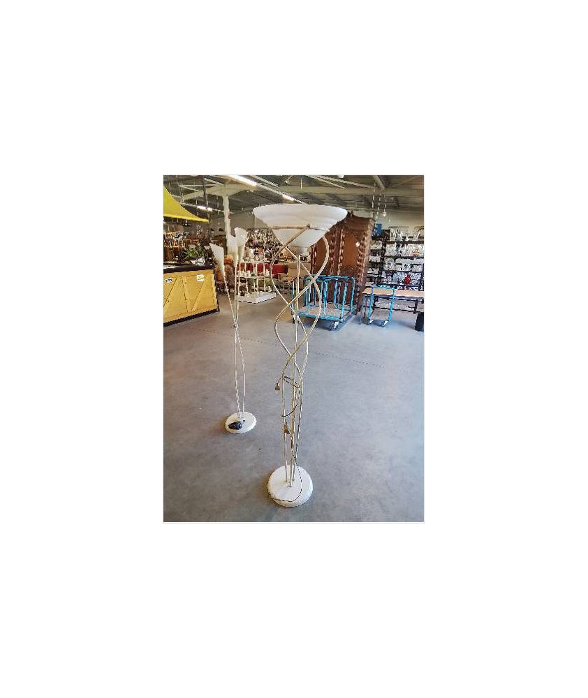 LAMPADAIRE MÉTAL CRÈME AJ VERRE 