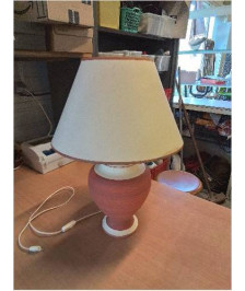 LAMPE ECRU ORANGÉ AJ ECRU