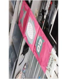 RANGEMENT TISSU ROSE A SUSPENDRE 