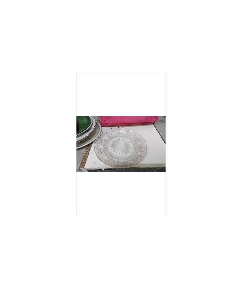 PLAT ROND VERRE 