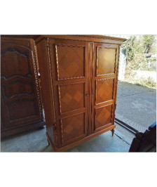 ARMOIRE 2 PORTES MARQUETÉE