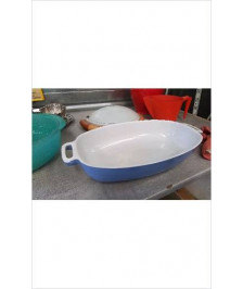 PLAT OVALE BLEU