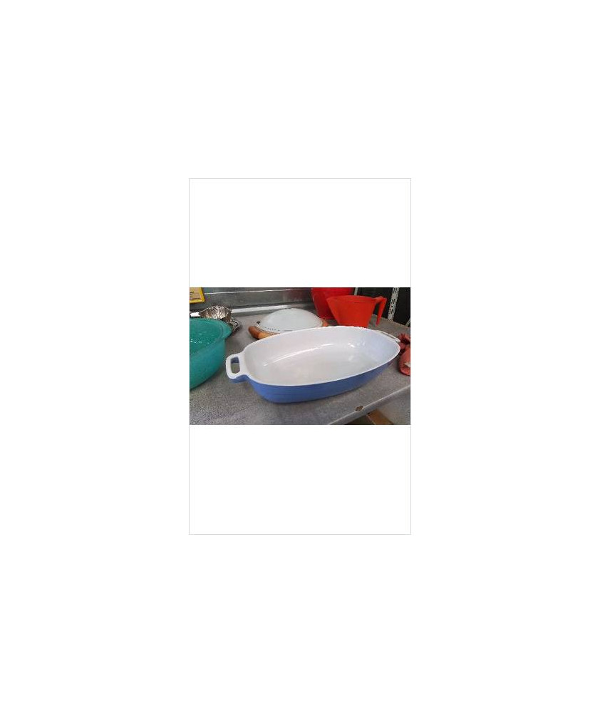 PLAT OVALE BLEU
