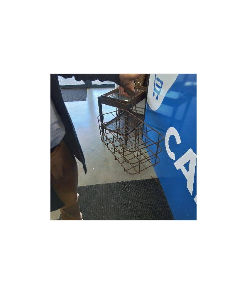 PANIER A BOUTEILLES METAL 