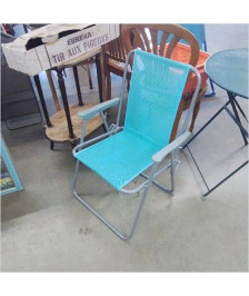 FAUTEUIL DE CAMPING BLEU CLAIR