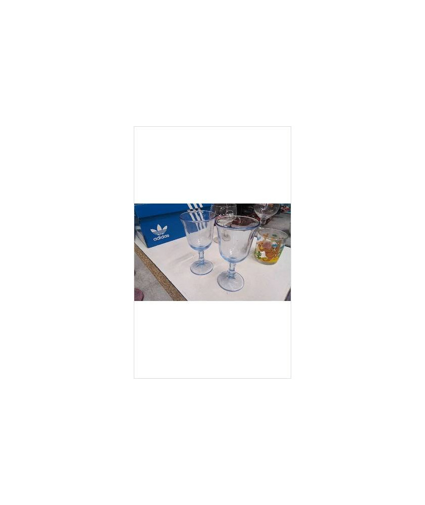 VERRES BLEUS X2 