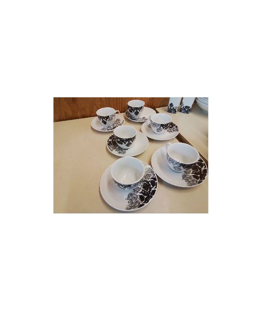 LOT DE 6 TASSES A CAFÉ 