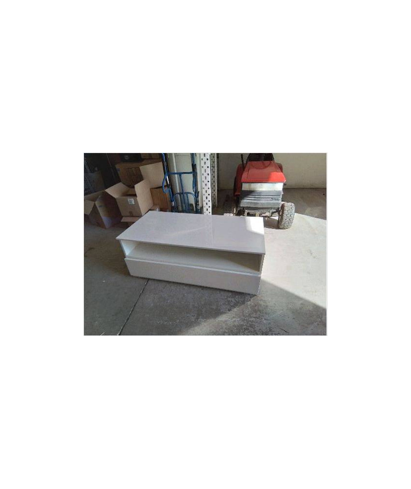 MEUBLE TV BLANC LAQUÉ 