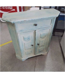 PETIT MEUBLE 2 PORTES 1 TIROIR VERT