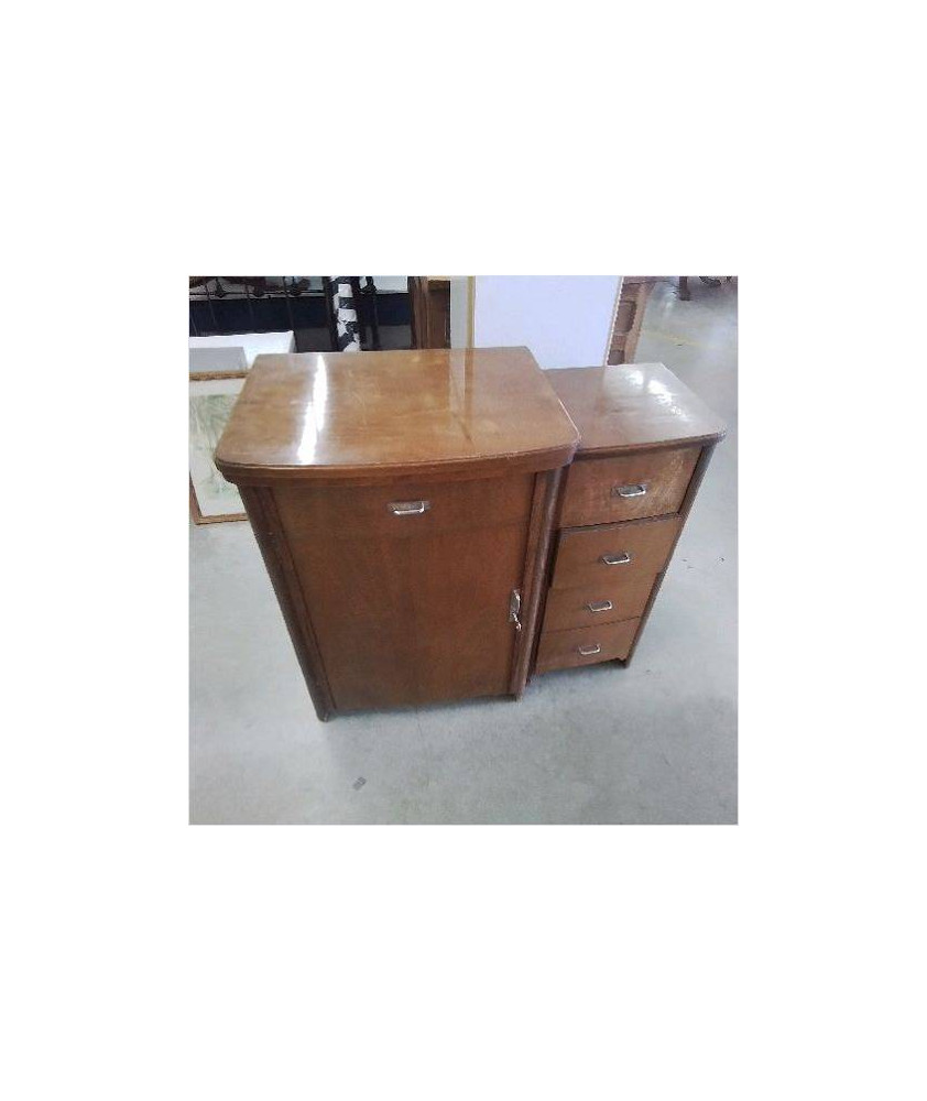 MEUBLE MACHINE A COUDRE SINGER 4 TIROIRS