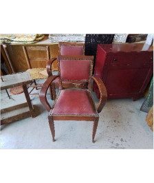 FAUTEUIL BRIDGE ART DECO 