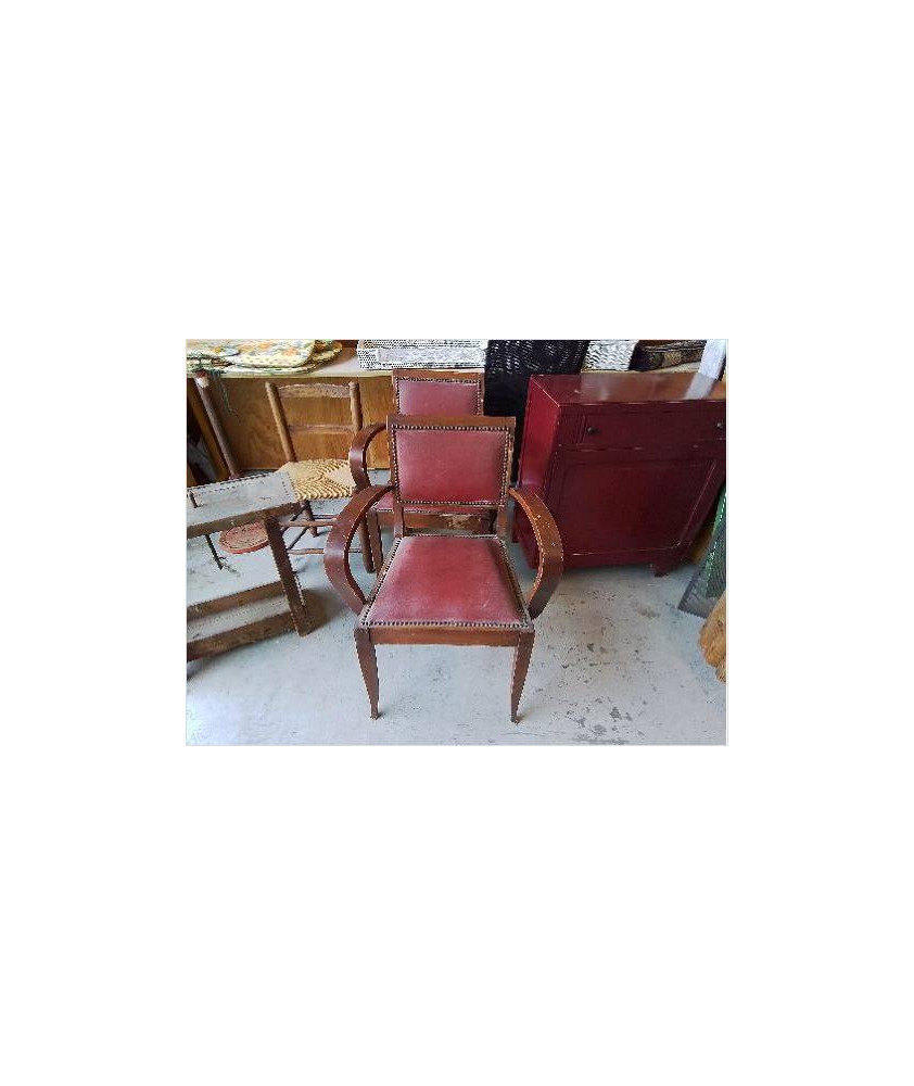 FAUTEUIL BRIDGE ART DECO 