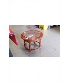 TABLE BASSE MERISIER DESSUS MARBRE