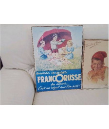 PANNEAU PUBLITAIRE CARTONNÉ FRANCORUSSE