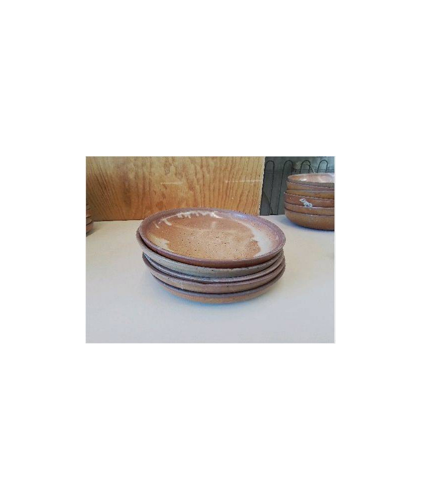 LOT DE 5 PETITES ASSIETTES EN GRES DU BERRY