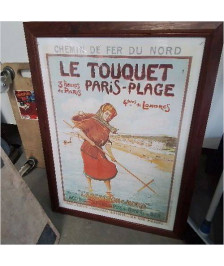 CADRE AFFICHE LE TOUQUET PARIS PLAGE