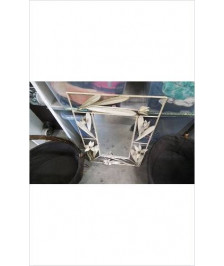 MIROIR FER ECRU 