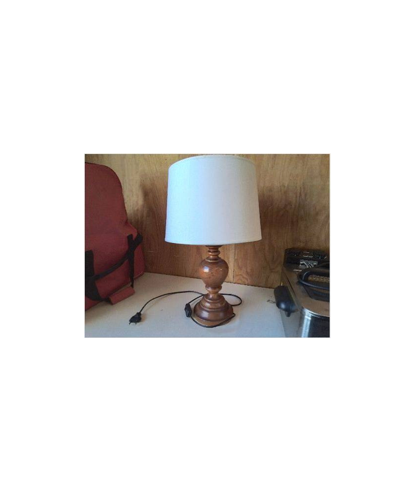 LAMPE PIED BOIS 