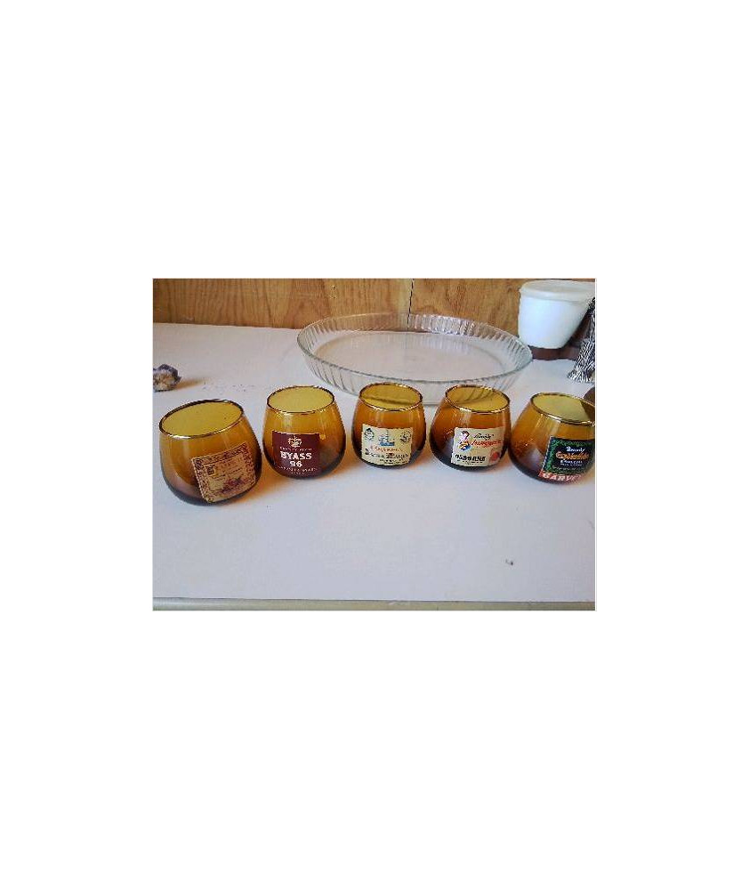 LOT DE 5 VERRES A BRANDY