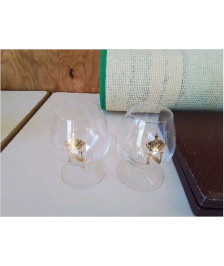 DUO VERRE NAPOLEON EN CRISTAL 
