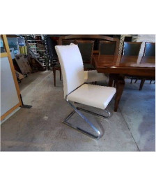 CHAISE DESIGN CONTEMPORAIN SKY BLANC