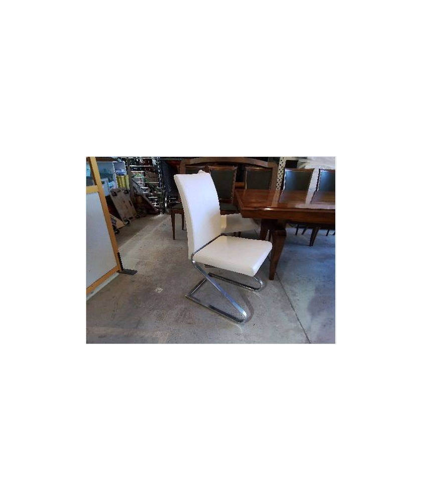CHAISE DESIGN CONTEMPORAIN SKY BLANC
