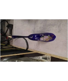 DECO CLOCHE PORCELAINE BLEUE