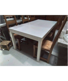 TABLE DE SALLE A MANGER CONTEMPORAINE BLANCHE